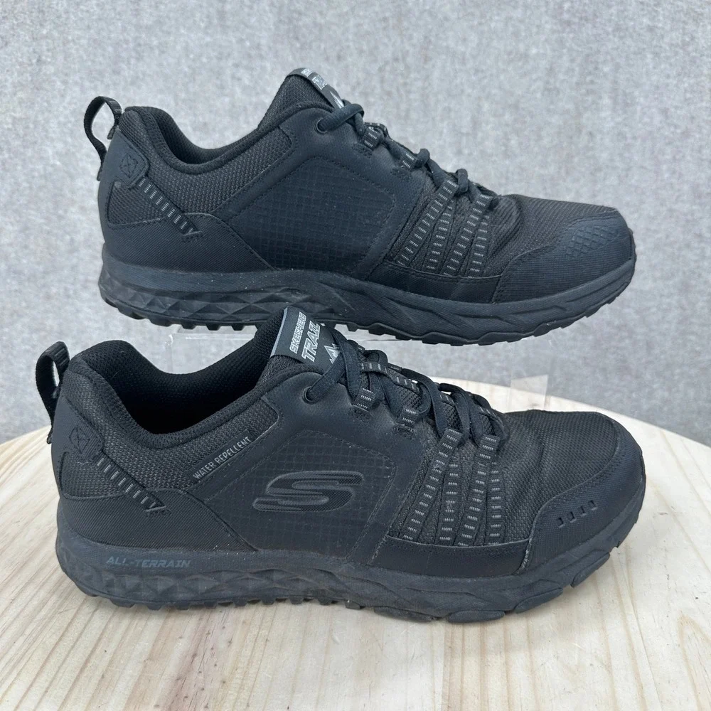 Skechers Escape Plan Sneaker Mens 10 Black All-Terrain Trail 56255SB-BBK